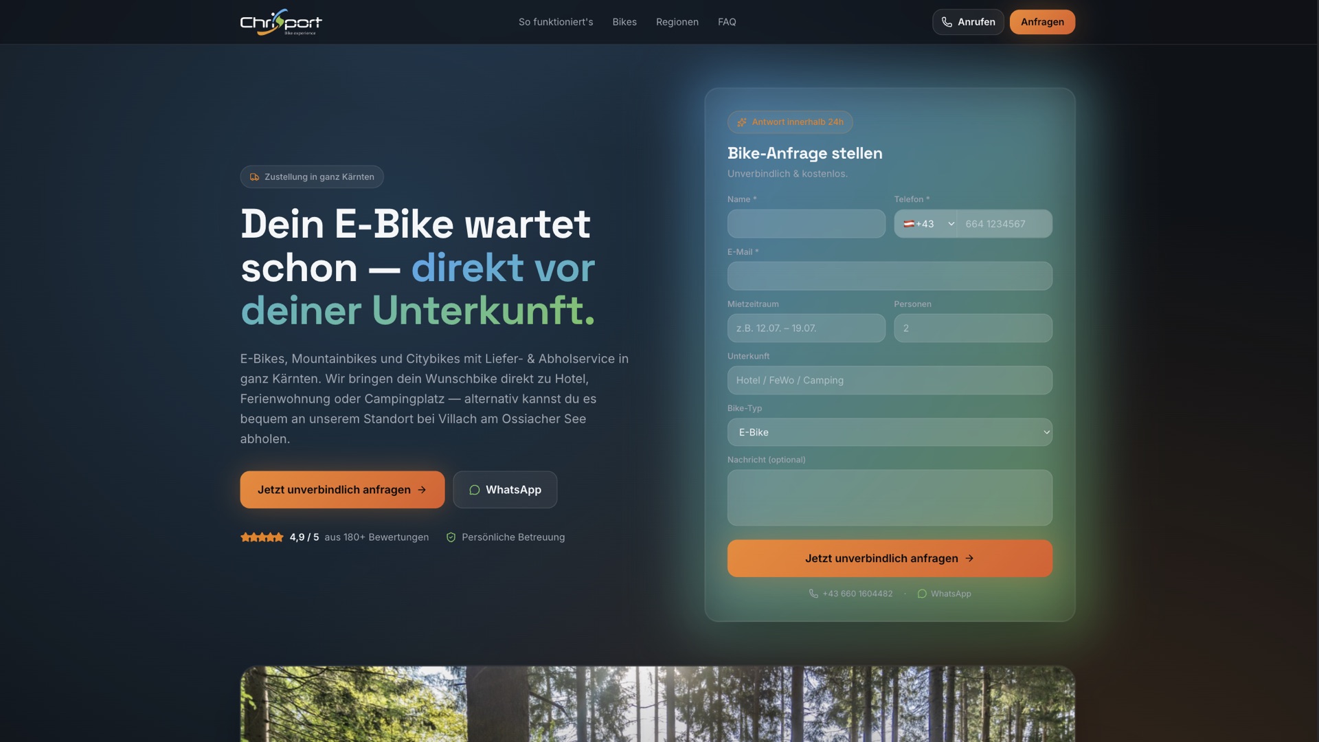 Website von Chrisport