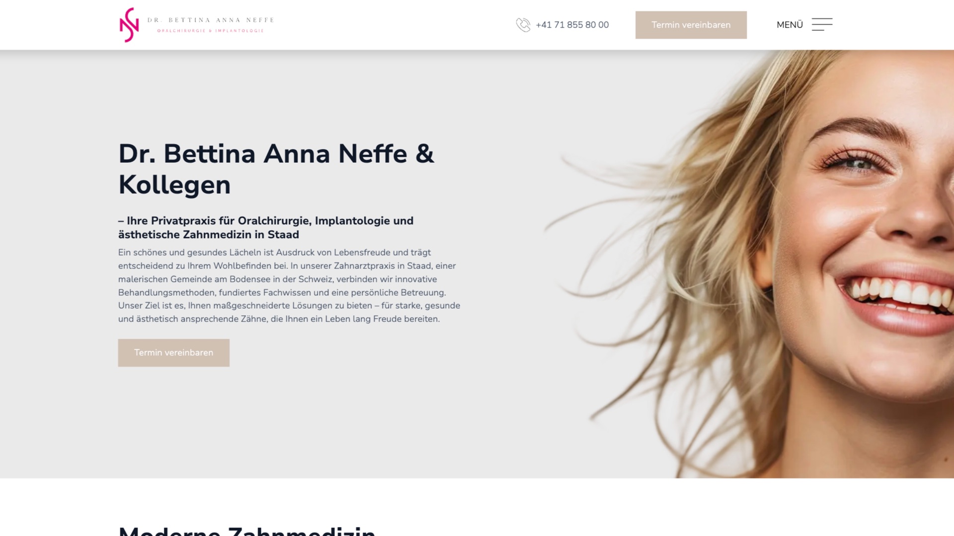 Website von Dr. Bettina Neffe