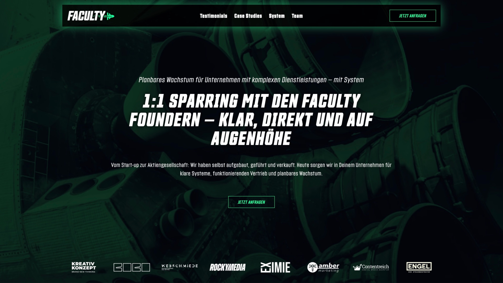 Website von Faculty Consulting