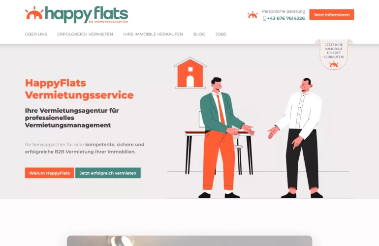 Website von HappyFlats
