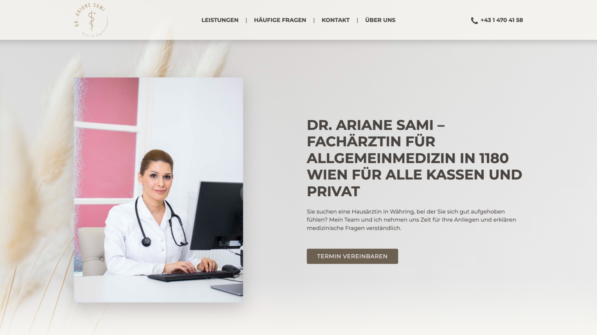 Website von Hausarzt 1180