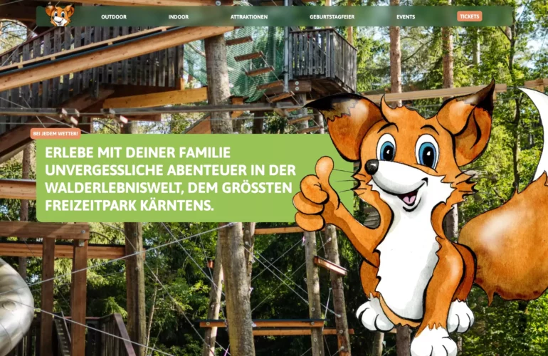 Website von Walderlebniswelt